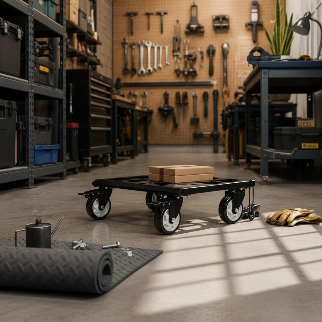 Heavy Equipment Garage - Toolbox Trolley with Brakes Heavy Duty