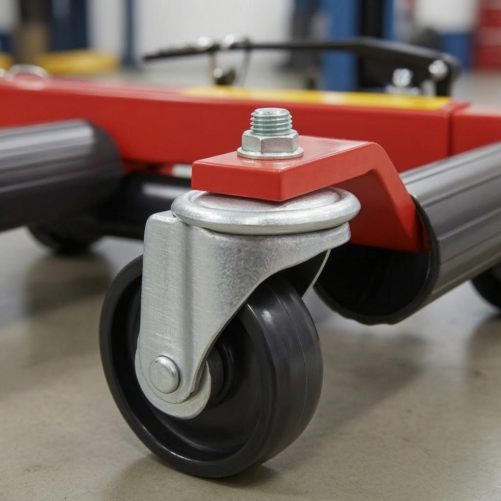 Heavy Equipment Garage - Hydraulic Vehicle Mover Red and Black
