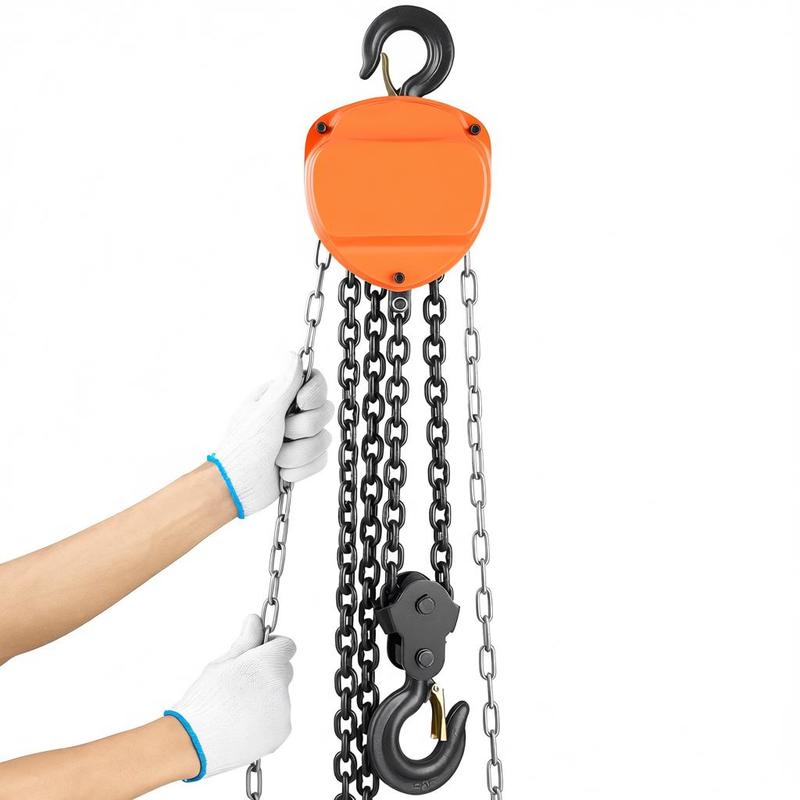 Heavy Equipment Garage - Chain hoist with 3-ton lifting capacity,