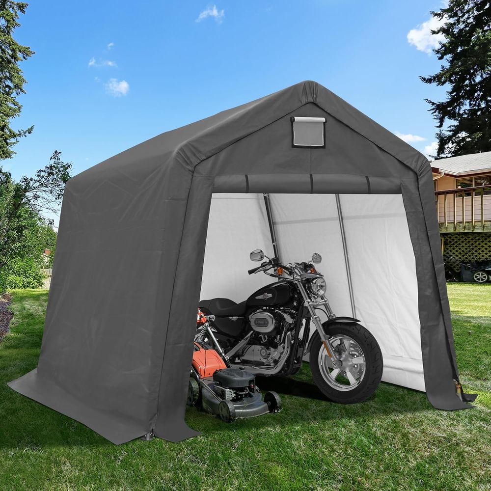 10x10 Outdoor Storage Shelter  - Heavy Equipment Garage reseña y precio