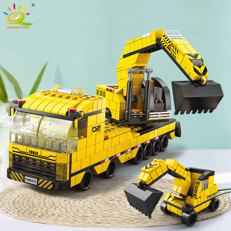 HUIQIBAO 1000pcs 6in1 Engineer - Heavy Equipment Lego reseña y precio