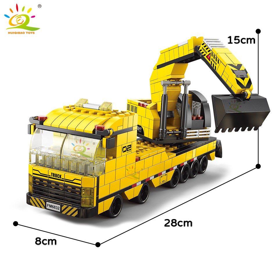 HUIQIBAO 1000pcs 6in1 Engineer - Heavy Equipment Lego reseña y precio