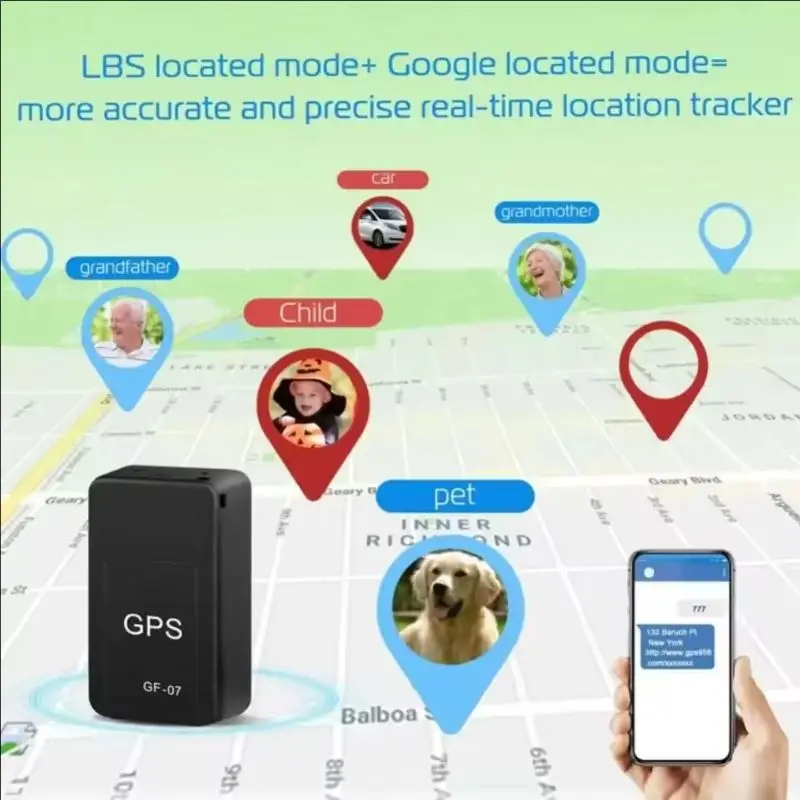 Gf07 Mini Car Gps Tracker Real - Heavy Equipment Gps Tracker reseña y precio