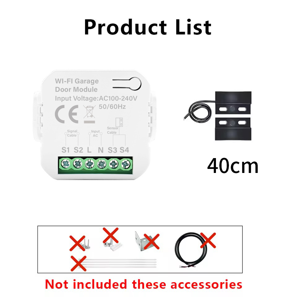 Smart Tuya WiFi Garage Door Sw - Heavy Equipment Garage reseña y precio