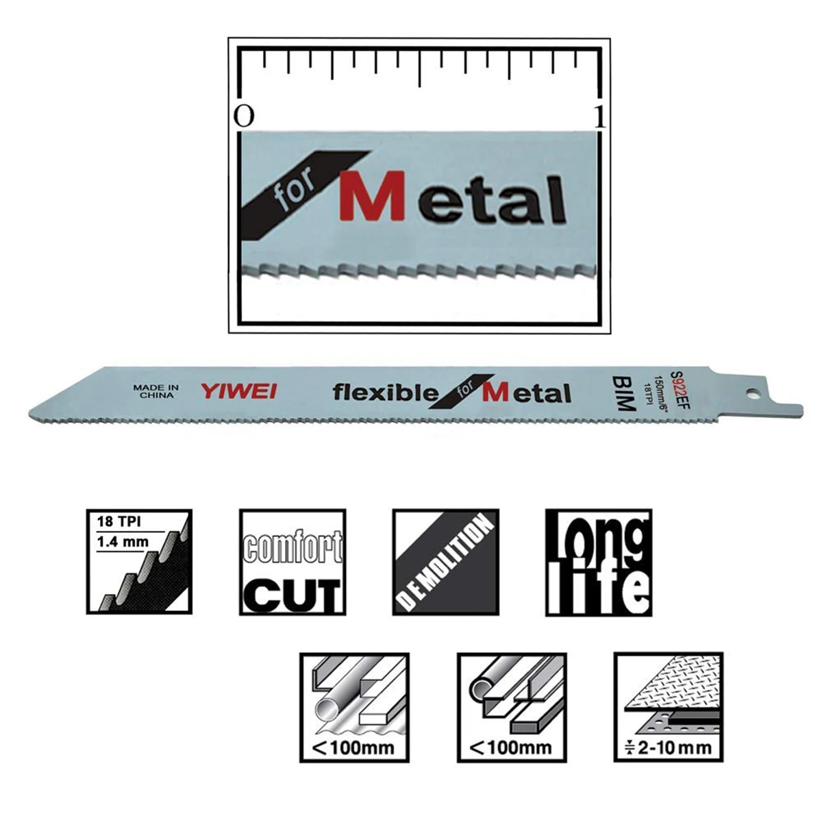 Heavy Duty Metal Cutting Recip - Heavy Equipment Blade reseña y precio