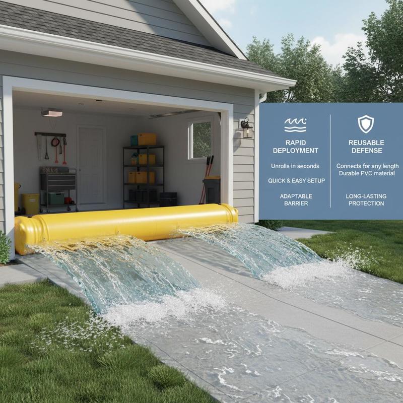 Flood Barrier 24 ft x 12 in Fo - Heavy Equipment Garage reseña y precio