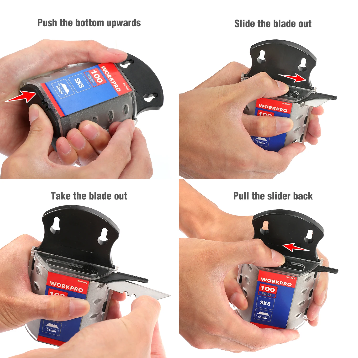 WORKPRO Utility Knife Blades O - Heavy Equipment Blade reseña y precio
