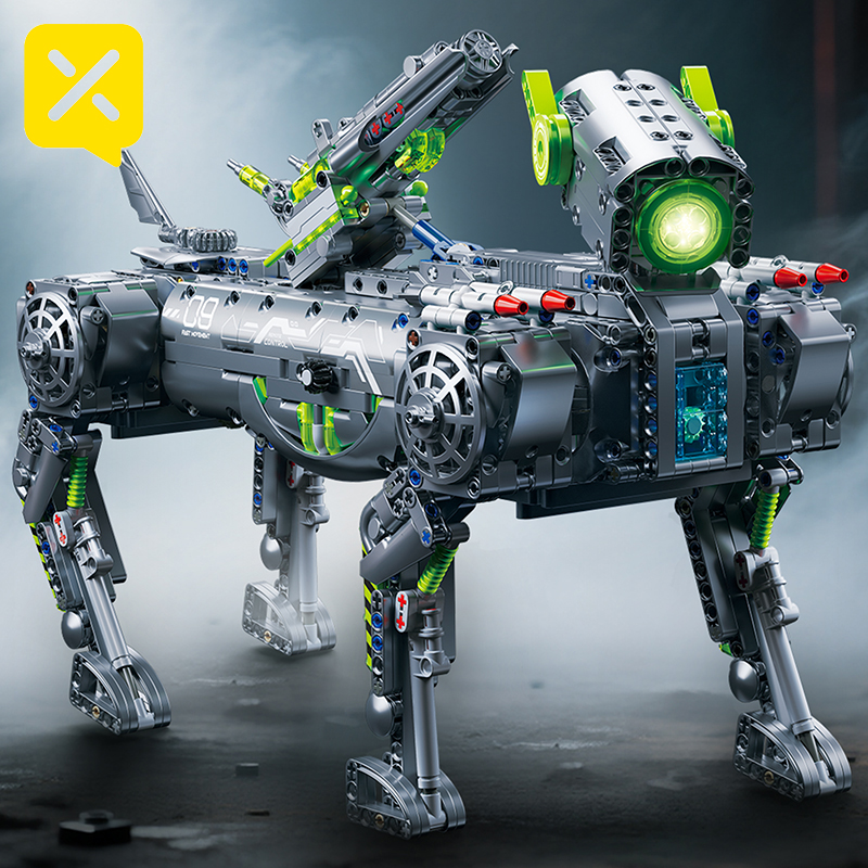 Mechanical Robot Dog Building  - Heavy Equipment Lego reseña y precio
