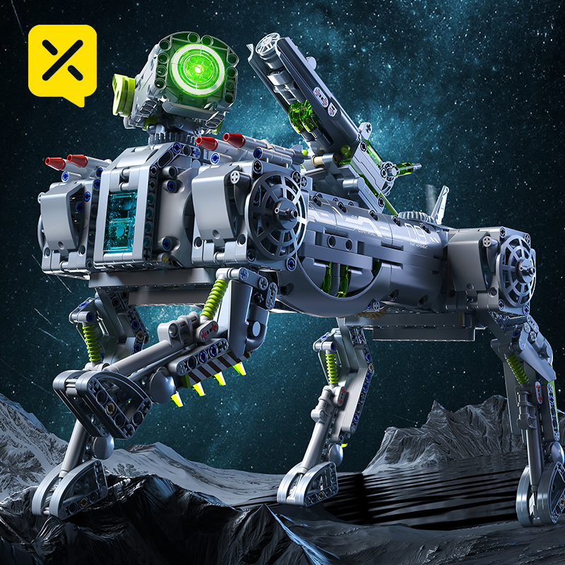 Mechanical Robot Dog Building  - Heavy Equipment Lego reseña y precio