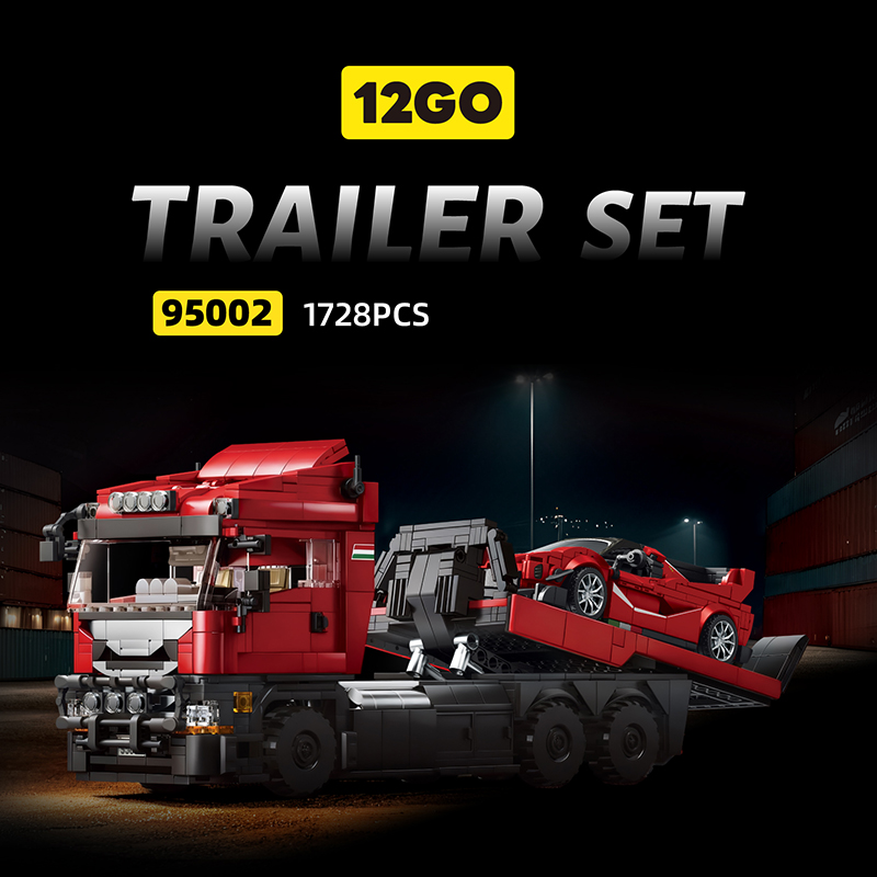 Red Tractor Truck & Red Super  - Heavy Equipment Lego reseña y precio