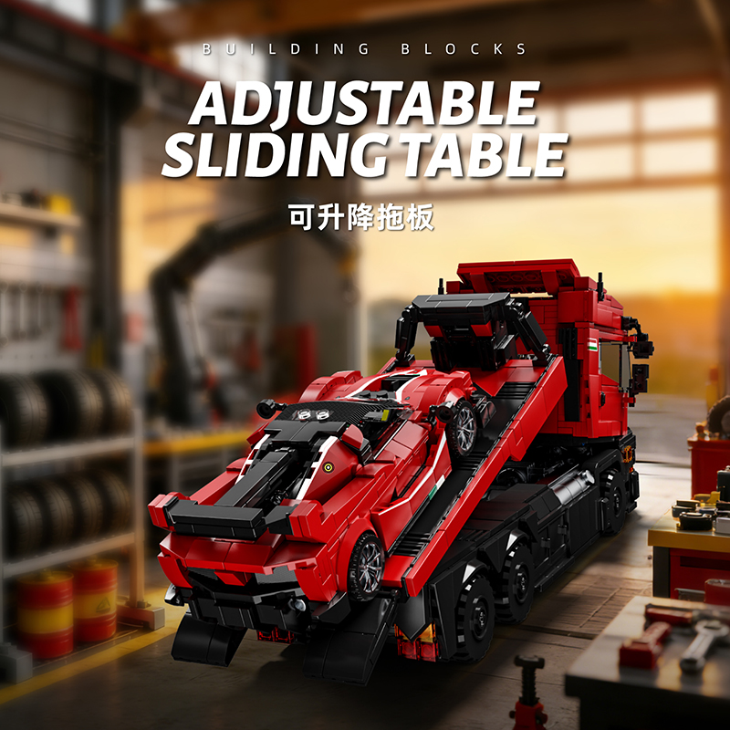 Red Tractor Truck & Red Super  - Heavy Equipment Lego reseña y precio
