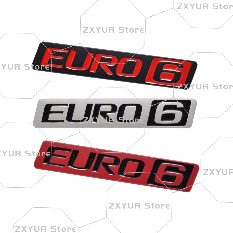 Metal EURO 6 Emblem Car Sticke - Heavy Equipment Volvo reseña y precio