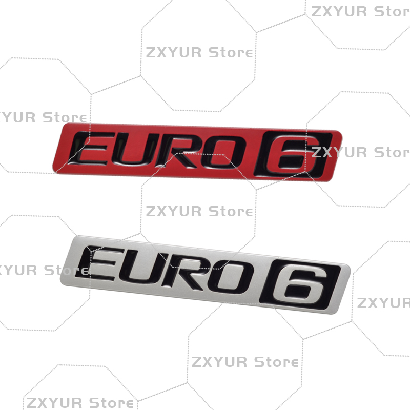 Metal EURO 6 Emblem Car Sticke - Heavy Equipment Volvo reseña y precio