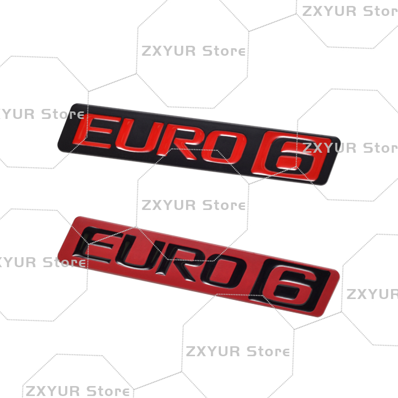 Metal EURO 6 Emblem Car Sticke - Heavy Equipment Volvo reseña y precio