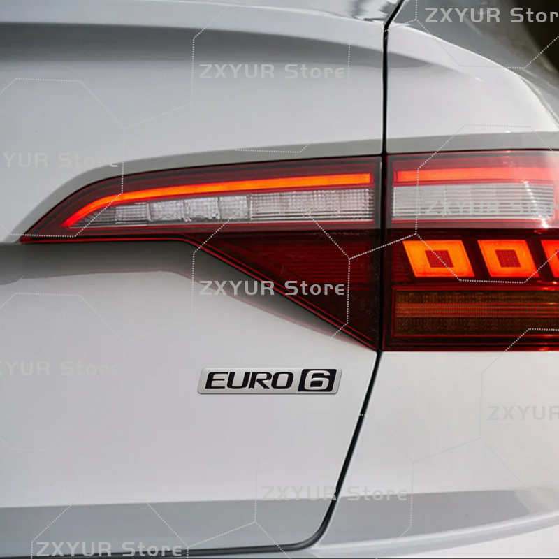 Metal EURO 6 Emblem Car Sticke - Heavy Equipment Volvo reseña y precio