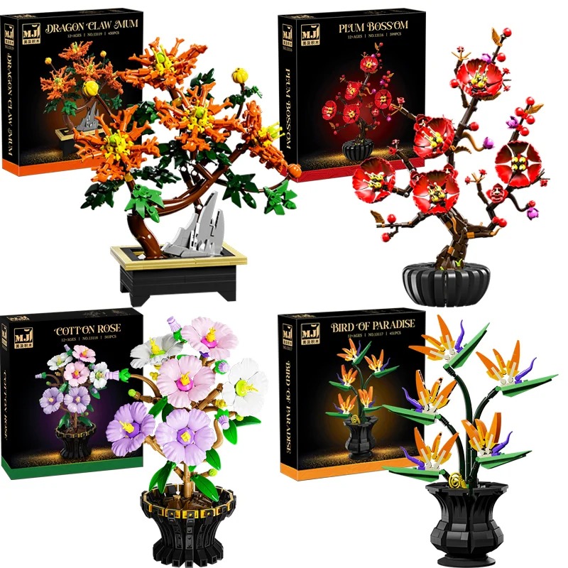 Creative Hibiscus Plum Blossom - Heavy Equipment Lego reseña y precio