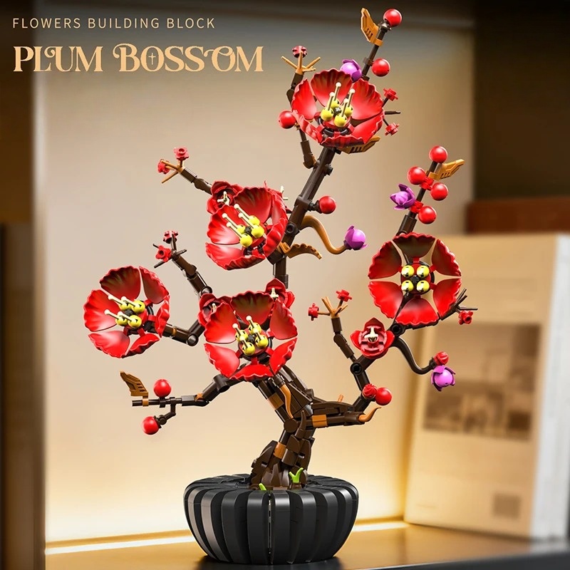 Creative Hibiscus Plum Blossom - Heavy Equipment Lego reseña y precio