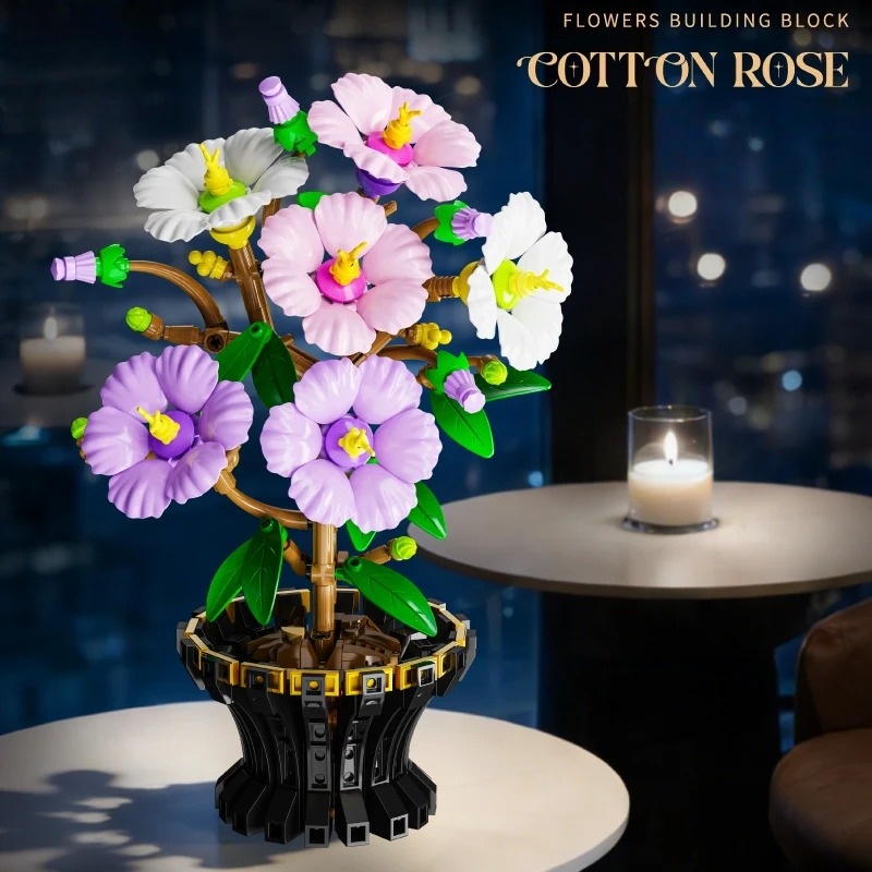 Creative Hibiscus Plum Blossom - Heavy Equipment Lego reseña y precio