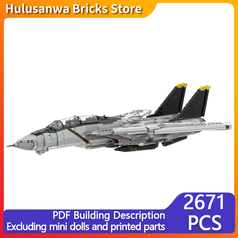 F-14A Heavy Fighter Jets Model - Heavy Equipment Lego reseña y precio