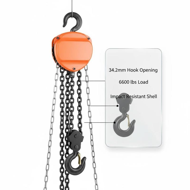 Chain hoist with 3-ton lifting - Heavy Equipment Garage reseña y precio
