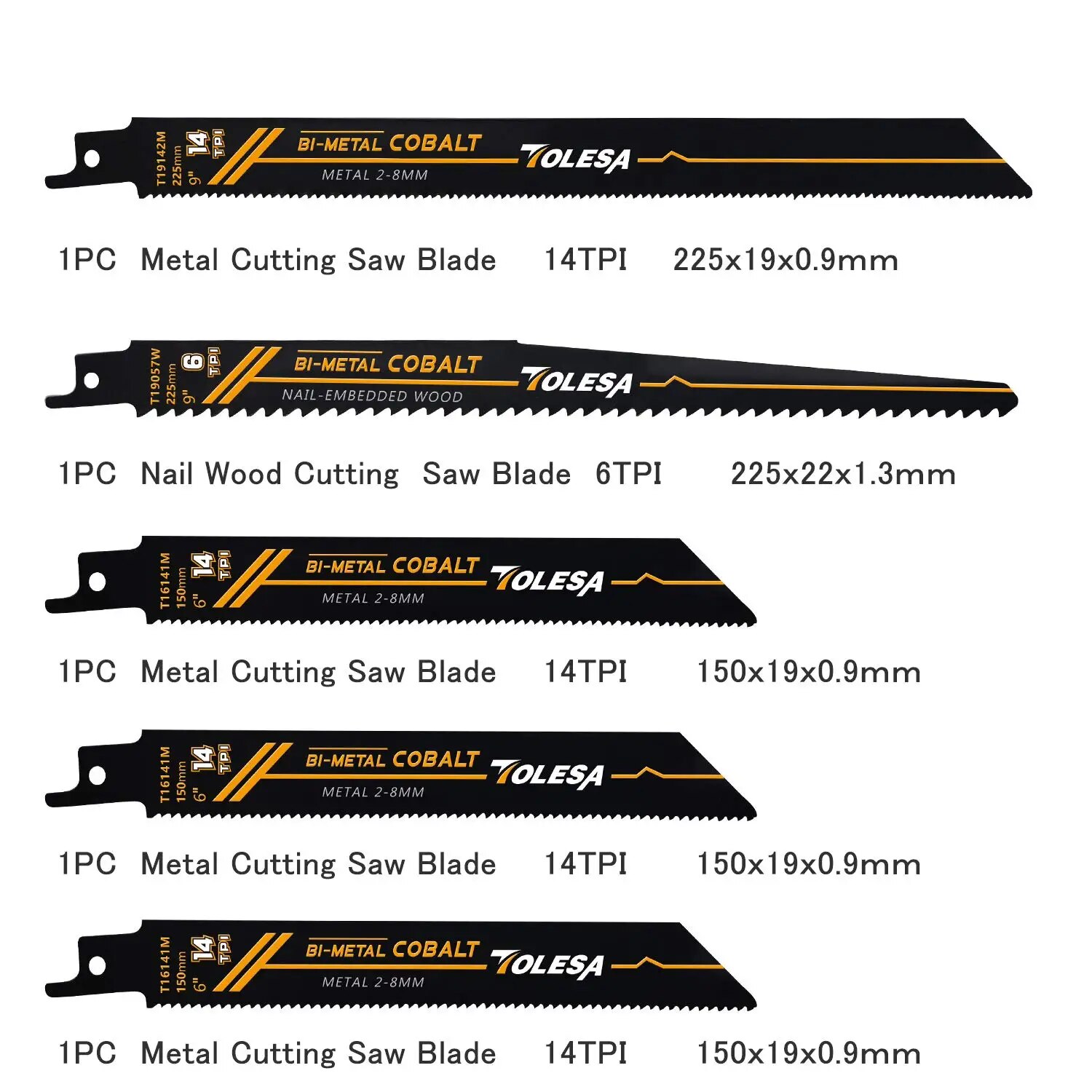 TOLESA 10PCS Reciprocating Bi- - Heavy Equipment Blade reseña y precio