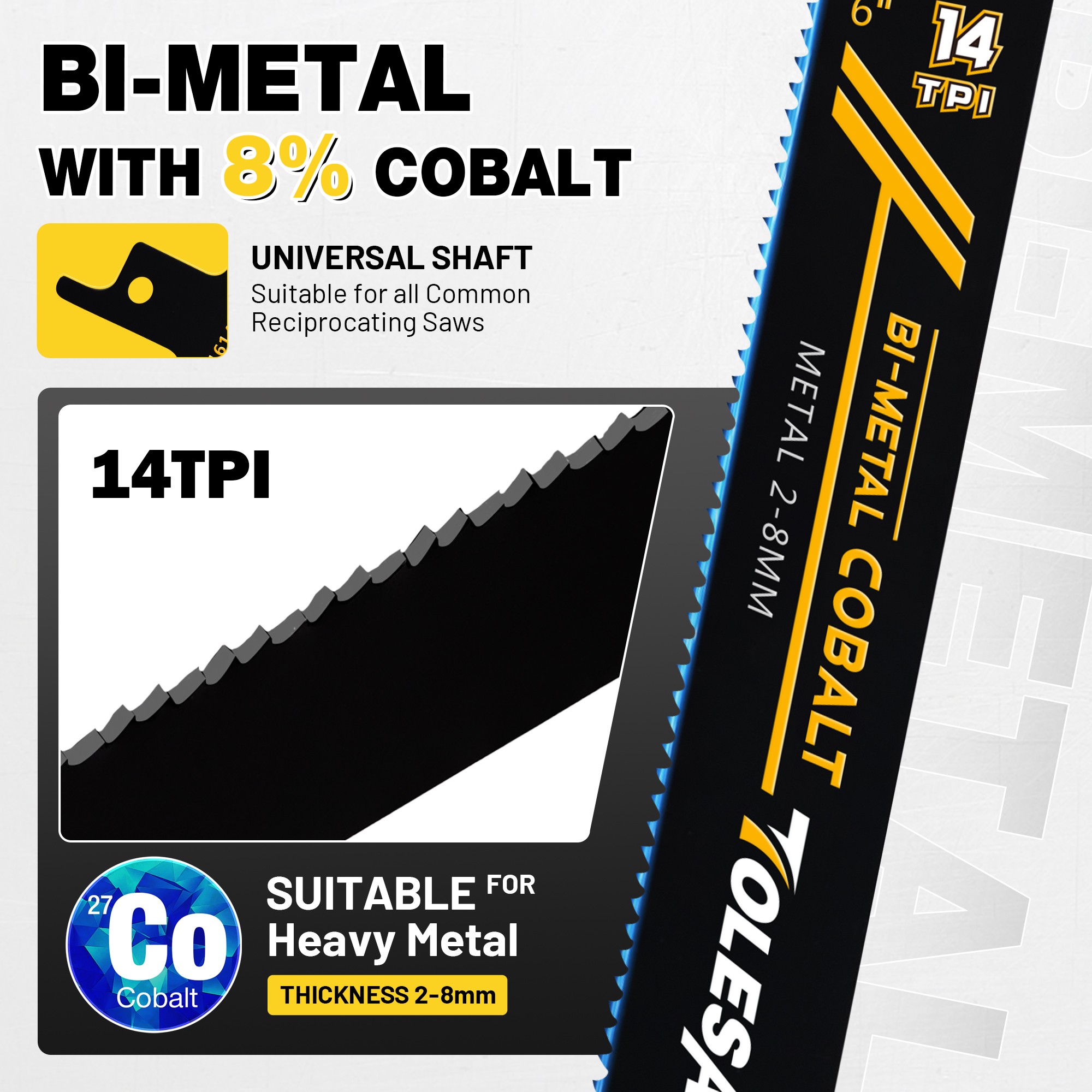 TOLESA Heavy Metal Cutting Rec - Heavy Equipment Blade reseña y precio