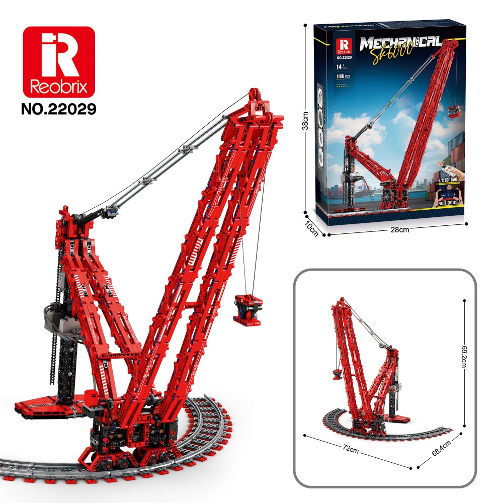 SK6000 Crane Building Blocks H - Heavy Equipment Lego reseña y precio