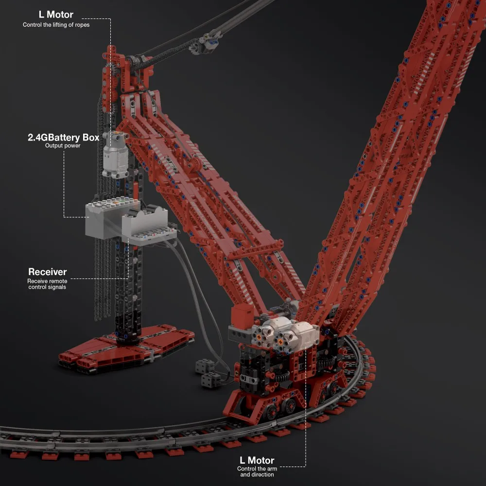SK6000 Crane Building Blocks H - Heavy Equipment Lego reseña y precio