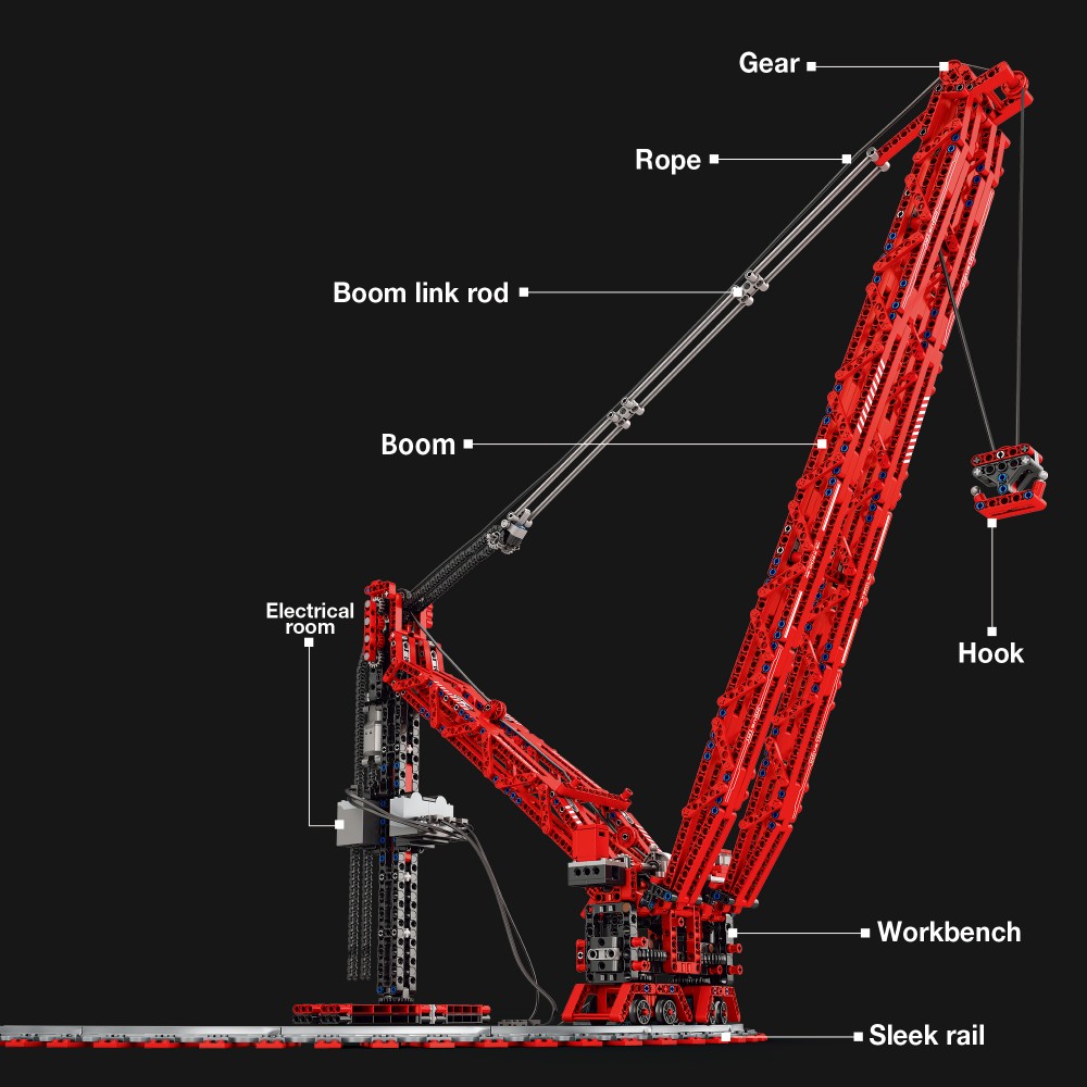 SK6000 Crane Building Blocks H - Heavy Equipment Lego reseña y precio