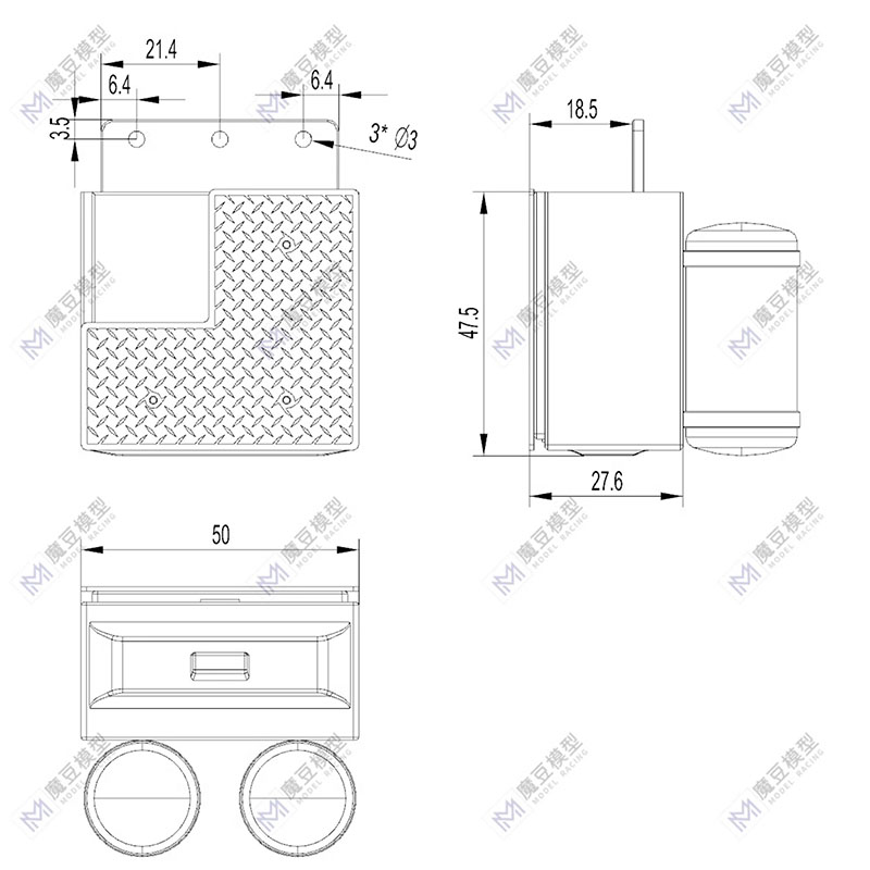 1:14th Scale Metal Battery Box - Heavy Equipment Volvo reseña y precio