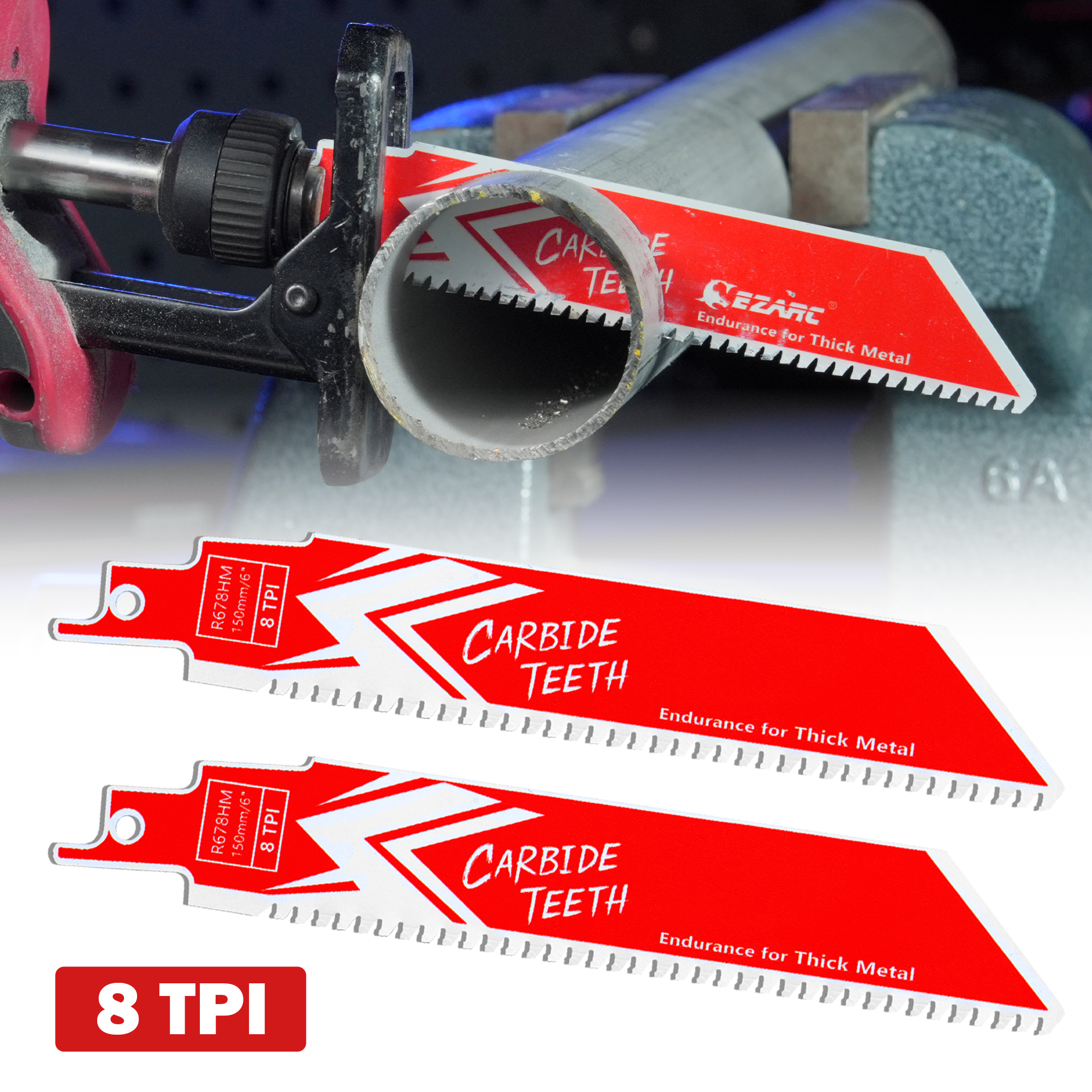 EZARC 150mm Carbide Reciprocat - Heavy Equipment Blade reseña y precio