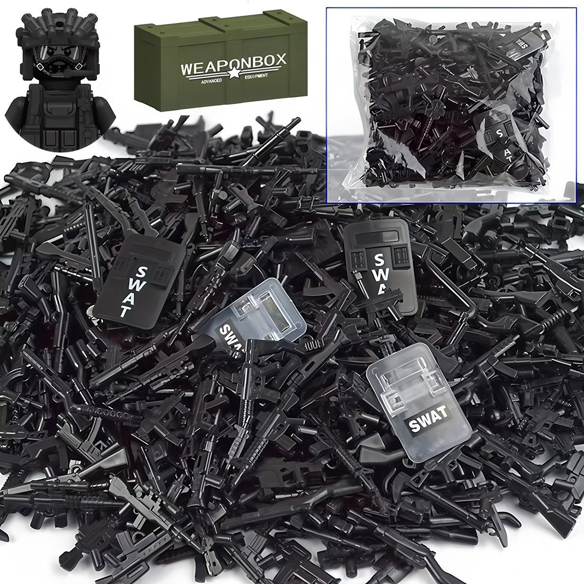 Army Soldier Police SWAT Milit - Heavy Equipment Lego reseña y precio